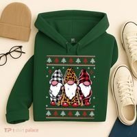 Ugly Christmas Gnomes Hoodie thumb 4