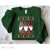 Ugly Christmas Gnomes Sweatshirt thumb 2