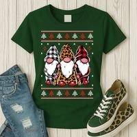 Ugly Christmas Gnomes Women's T-Shirt thumb 3
