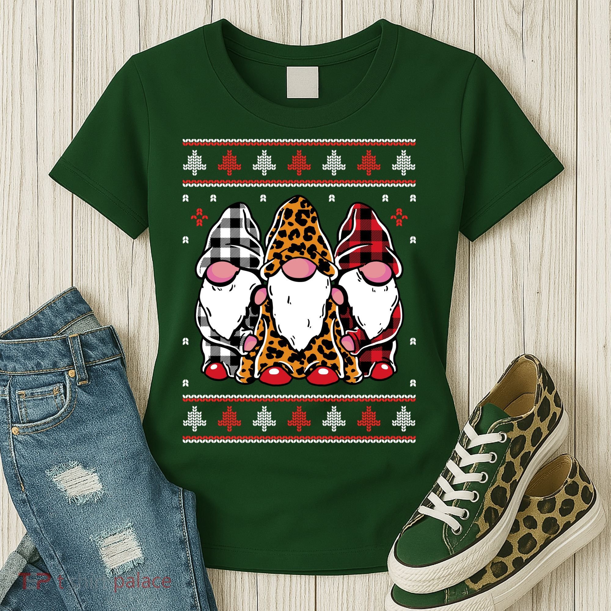 Ugly Christmas Gnomes Women's T-Shirt