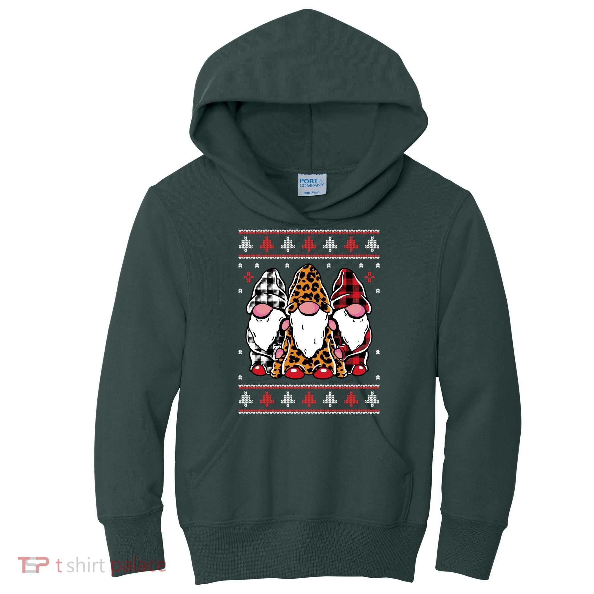 Ugly Christmas Gnomes Kids Hoodie
