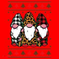 Ugly Christmas Gnomes Santa Hat thumb 1