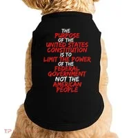 Us Constitution Gift Constitution Clarification Doggie Tank thumb 0