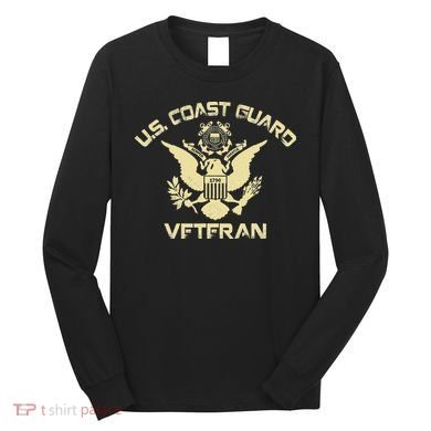 U.S. Coast Guard Veteran Eagle Vintage Veterans Day Long Sleeve Shirt