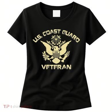 U.S. Coast Guard Veteran Eagle Vintage Veterans Day Women's T-Shirt