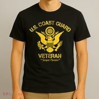 U.S. Coast Guard Veteran Eagle Vintage Veterans Day T-Shirt thumb 3