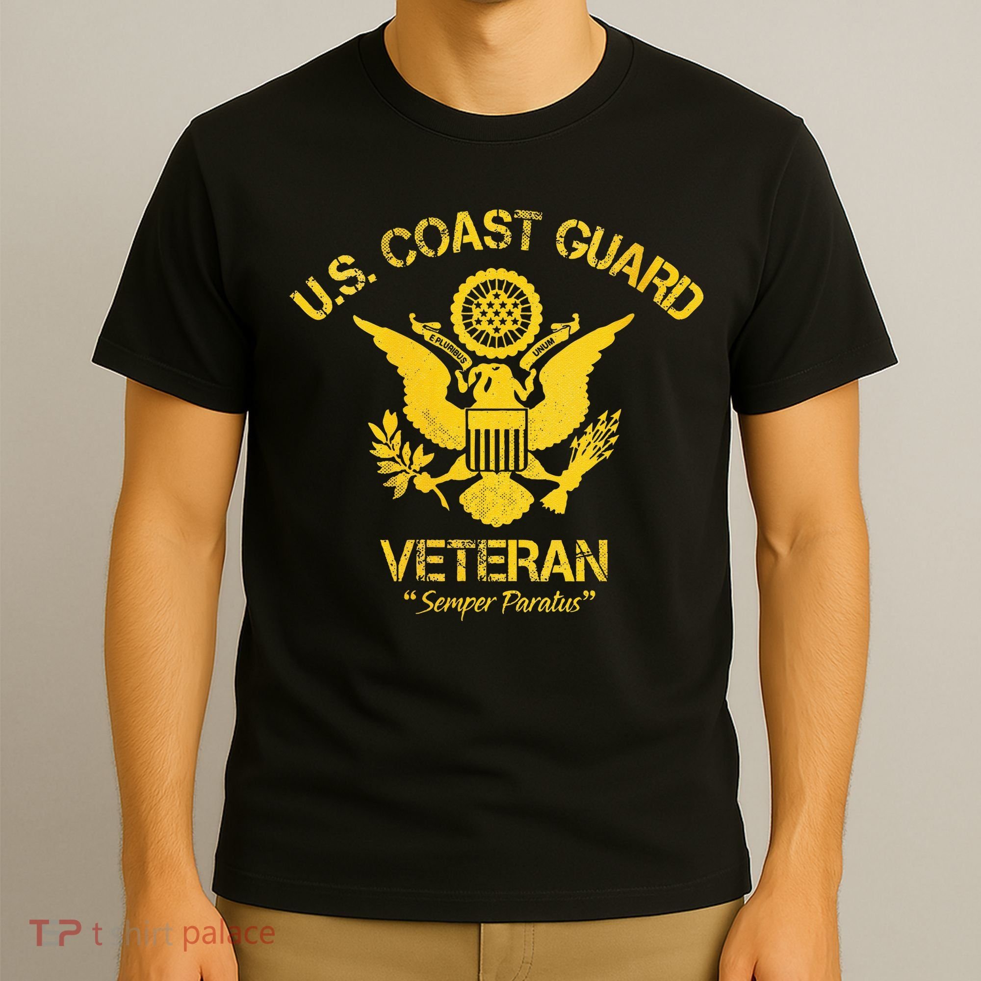 U.S. Coast Guard Veteran Eagle Vintage Veterans Day T-Shirt