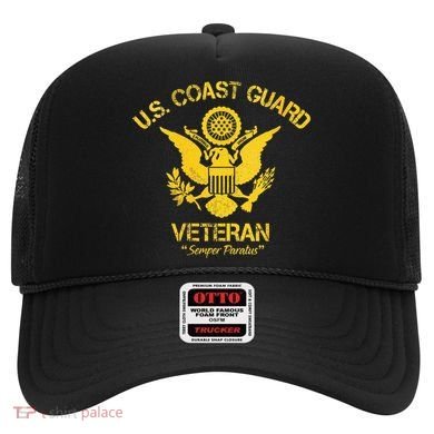 U.S. Coast Guard Veteran Eagle Vintage Veterans Day Hat