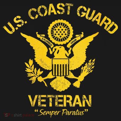 U.S. Coast Guard Veteran Eagle Vintage Veterans Day Kids T-Shirt