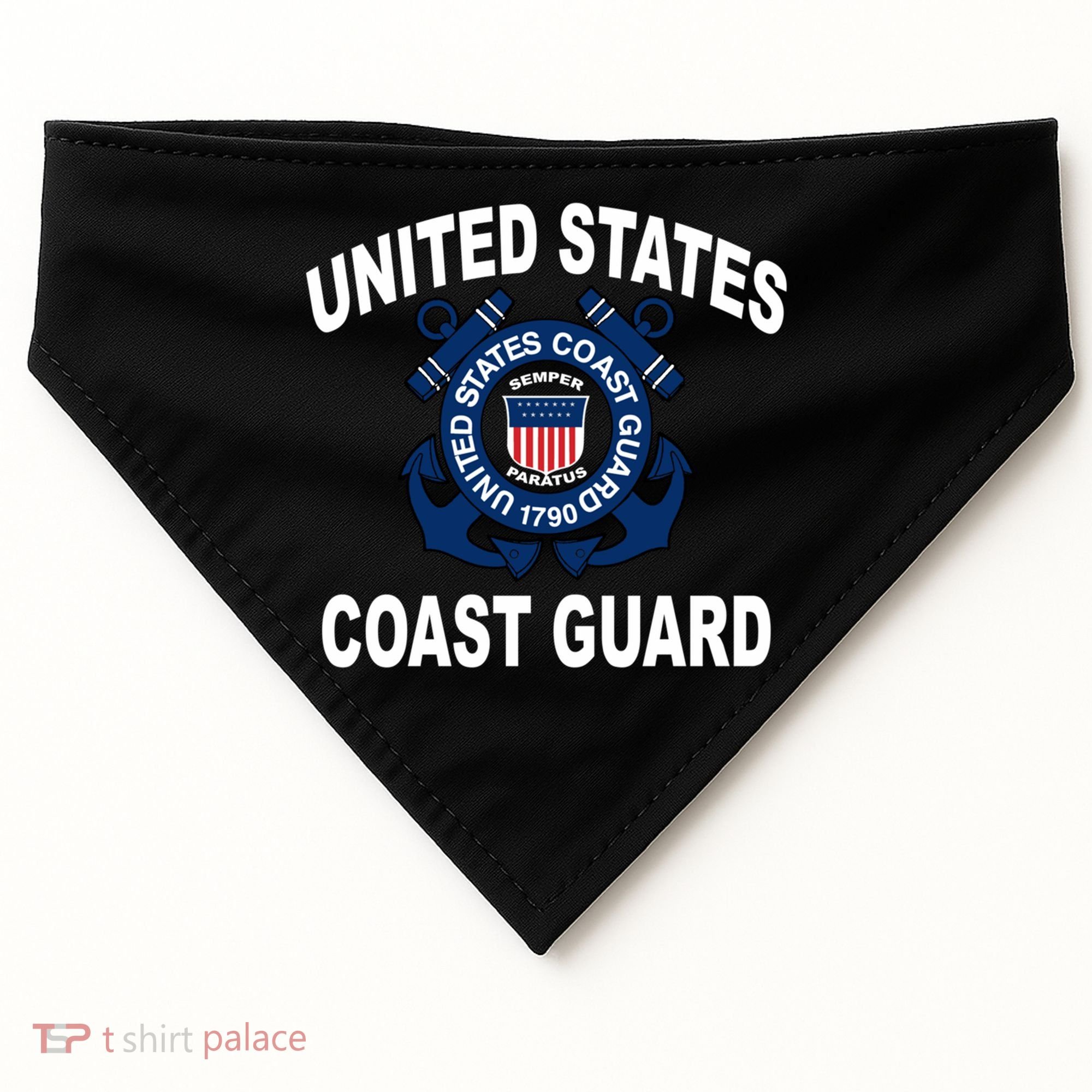 Us Coast Guard (Uscg) Alumni Cool Gift Men And Women USA-Made Doggie Bandana
