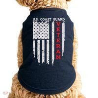 Us Coast Guard Veteran Uscg American Flag Doggie Tank thumb 0