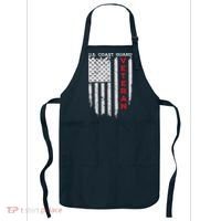 Us Coast Guard Veteran Uscg American Flag Apron thumb 0