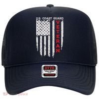Us Coast Guard Veteran Uscg American Flag Hat thumb 0