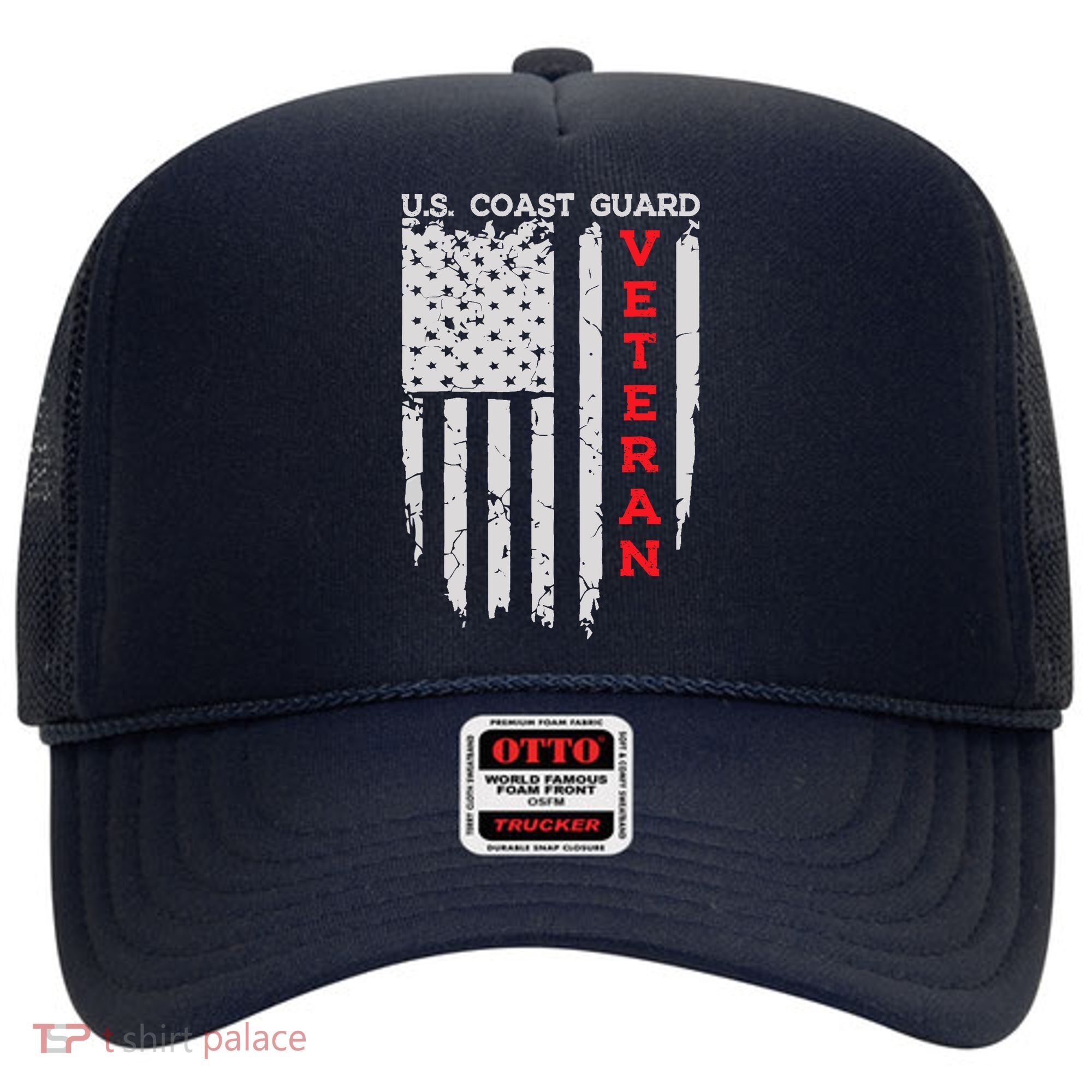 Us Coast Guard Veteran Uscg American Flag Hat