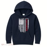 Us Coast Guard Veteran Uscg American Flag Kids Hoodie thumb 0