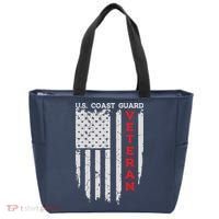 Us Coast Guard Veteran Uscg American Flag Tote Bag thumb 0