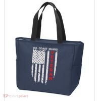 Us Coast Guard Veteran Uscg American Flag Tote Bag thumb 3
