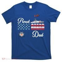Us Coast Guard Dad Uscg American Flag Vintage Cool Gift T-Shirt thumb 0