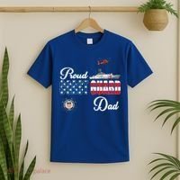 Us Coast Guard Dad Uscg American Flag Vintage Cool Gift T-Shirt thumb 2