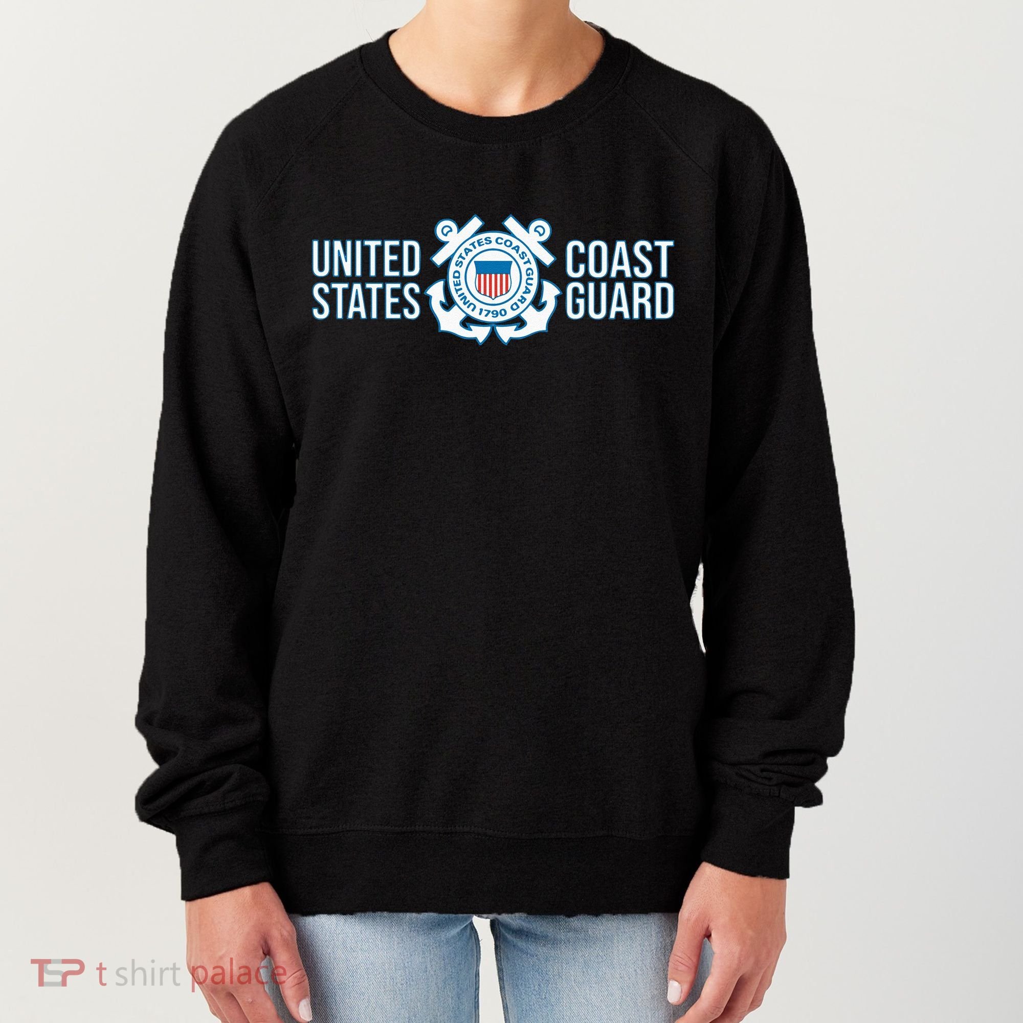 US COAST GUARD USCG UNITED STATES ANCHOR Women's Sweatshirt