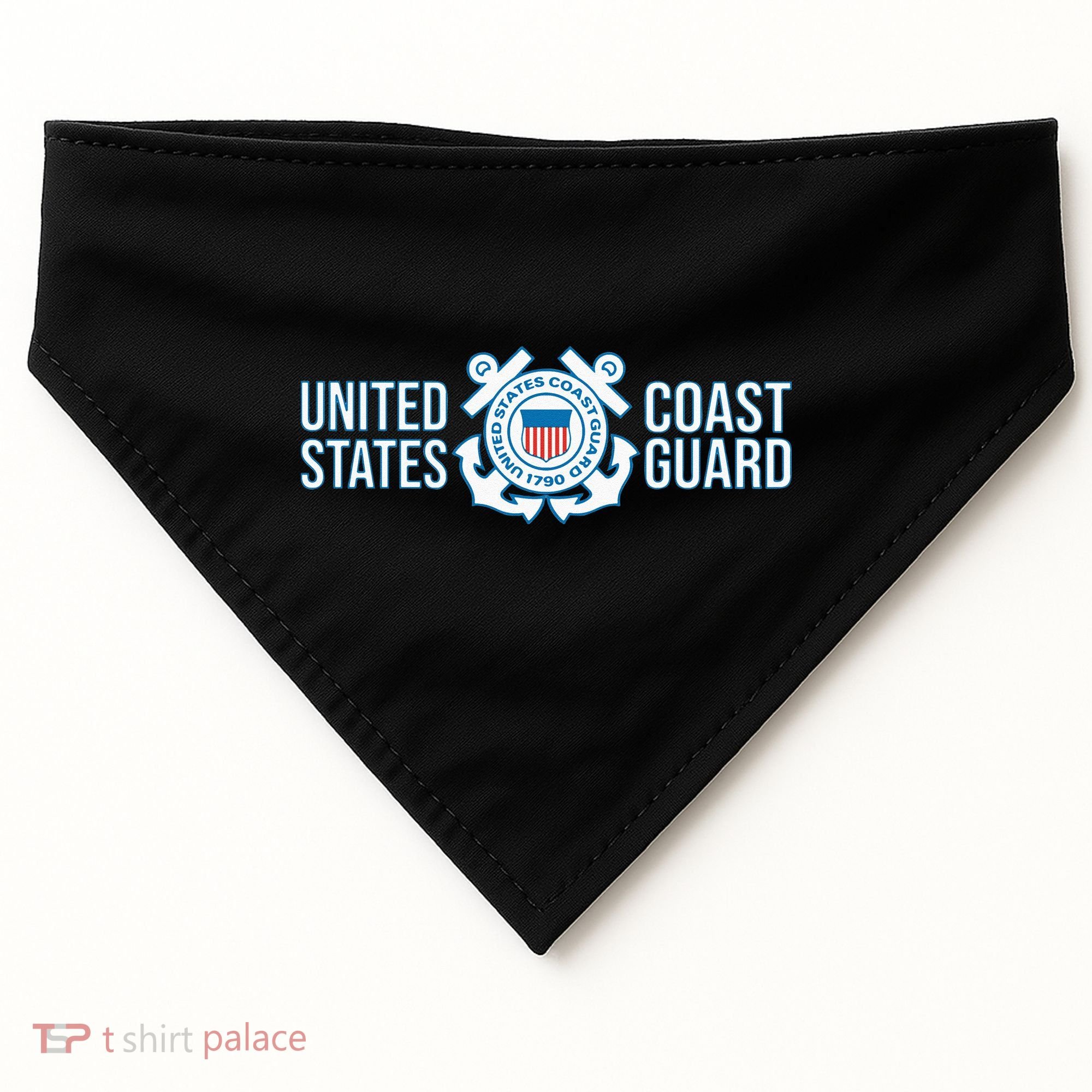 US COAST GUARD USCG UNITED STATES ANCHOR USA-Made Doggie Bandana