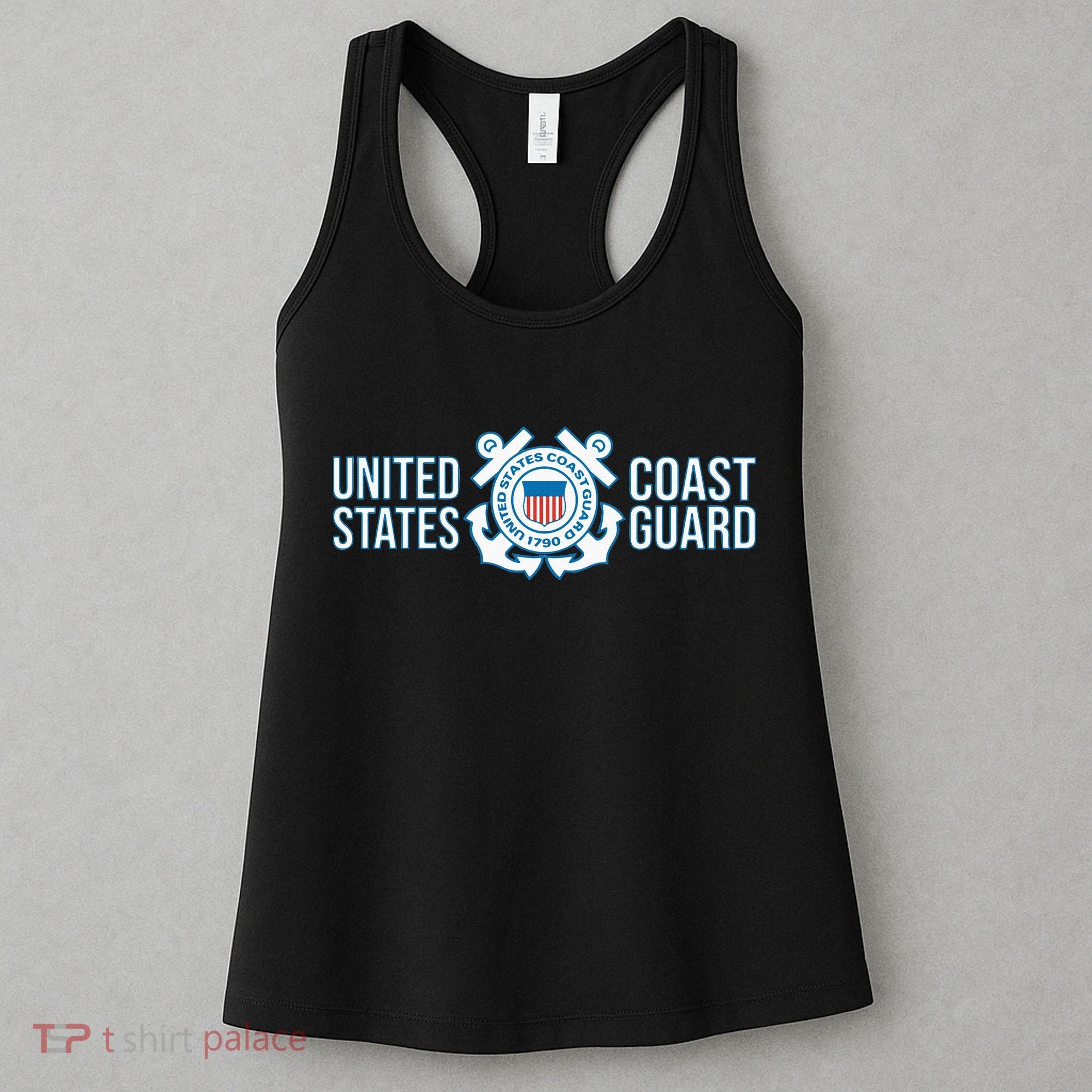 US COAST GUARD USCG UNITED STATES ANCHOR Women's Tank Top