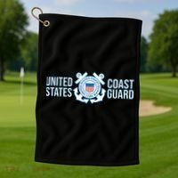 US COAST GUARD USCG UNITED STATES ANCHOR Golf Towel thumb 1