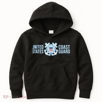 US COAST GUARD USCG UNITED STATES ANCHOR Kids Hoodie thumb 0
