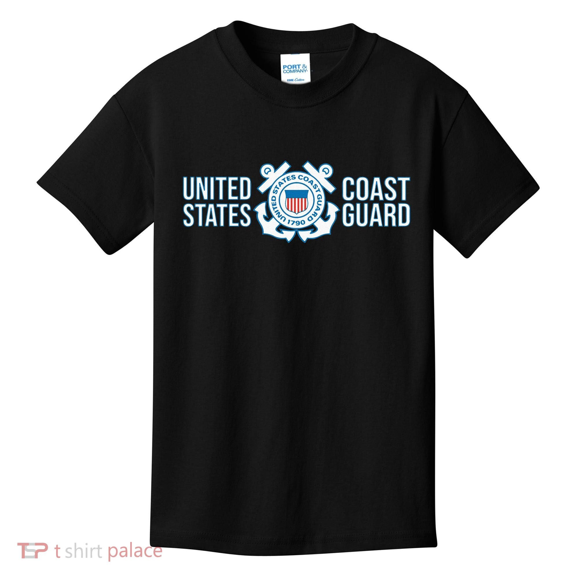 US COAST GUARD USCG UNITED STATES ANCHOR Kids T-Shirt