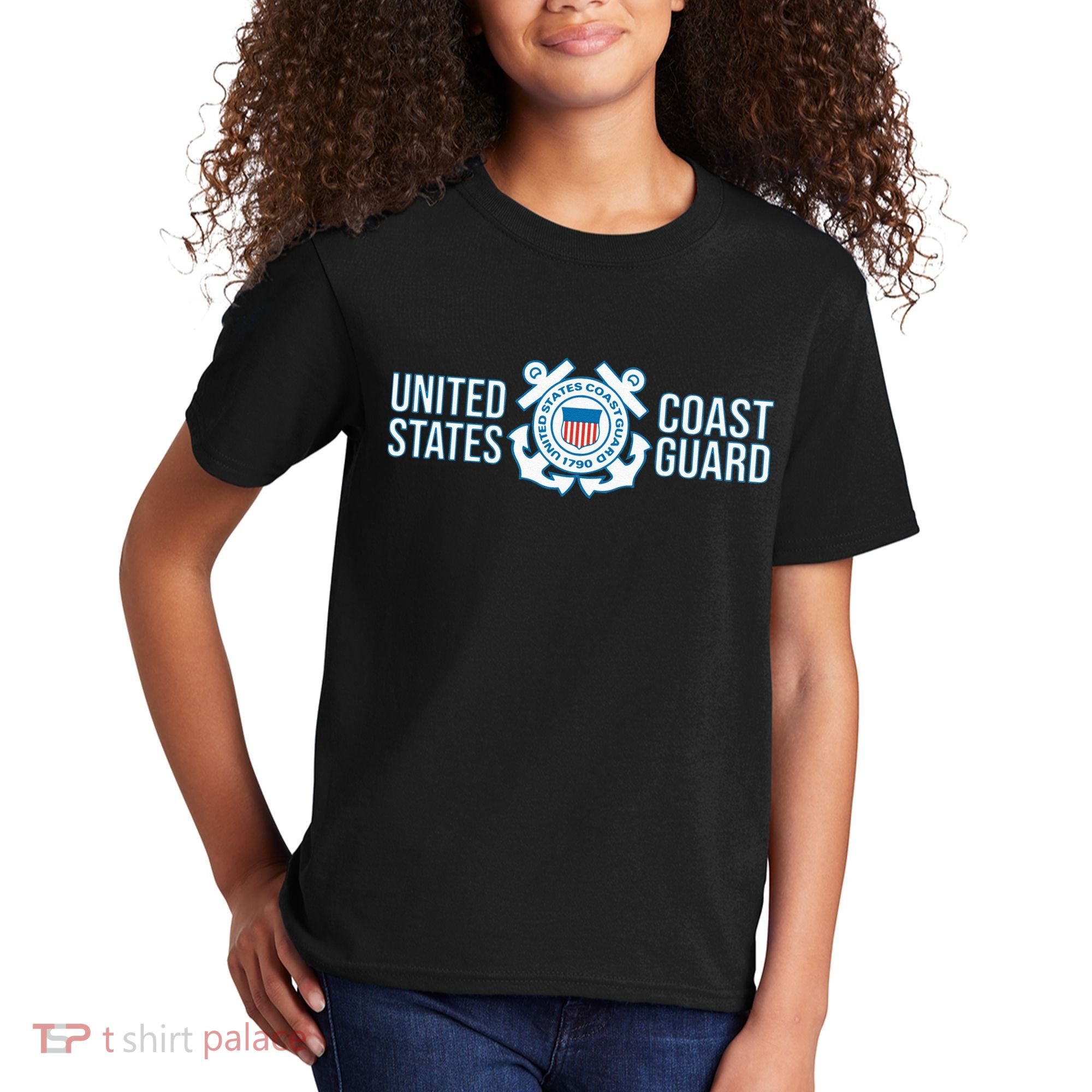 US COAST GUARD USCG UNITED STATES ANCHOR Kids T-Shirt