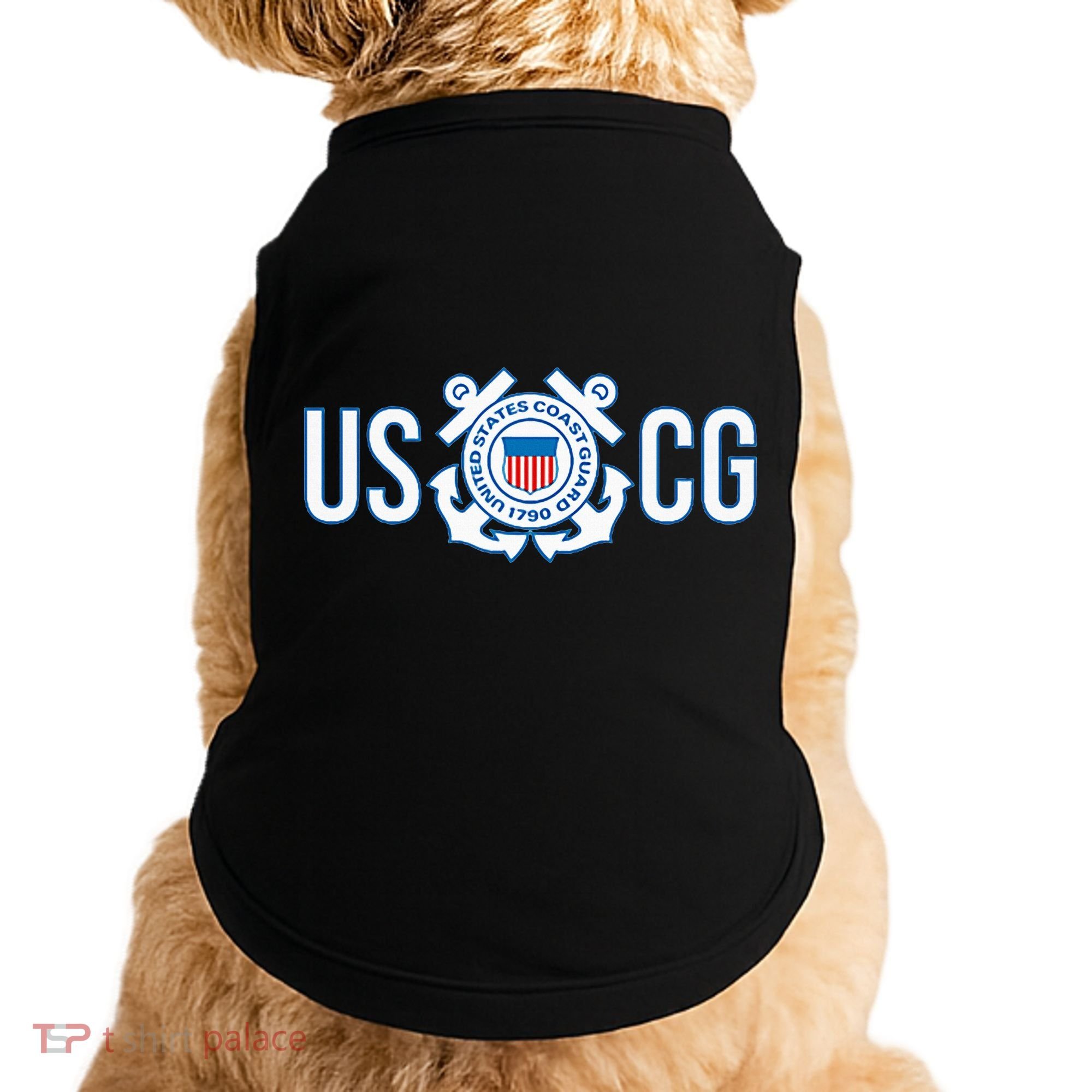 Us Coast Guard Uscg United States Anchor Doggie Tank