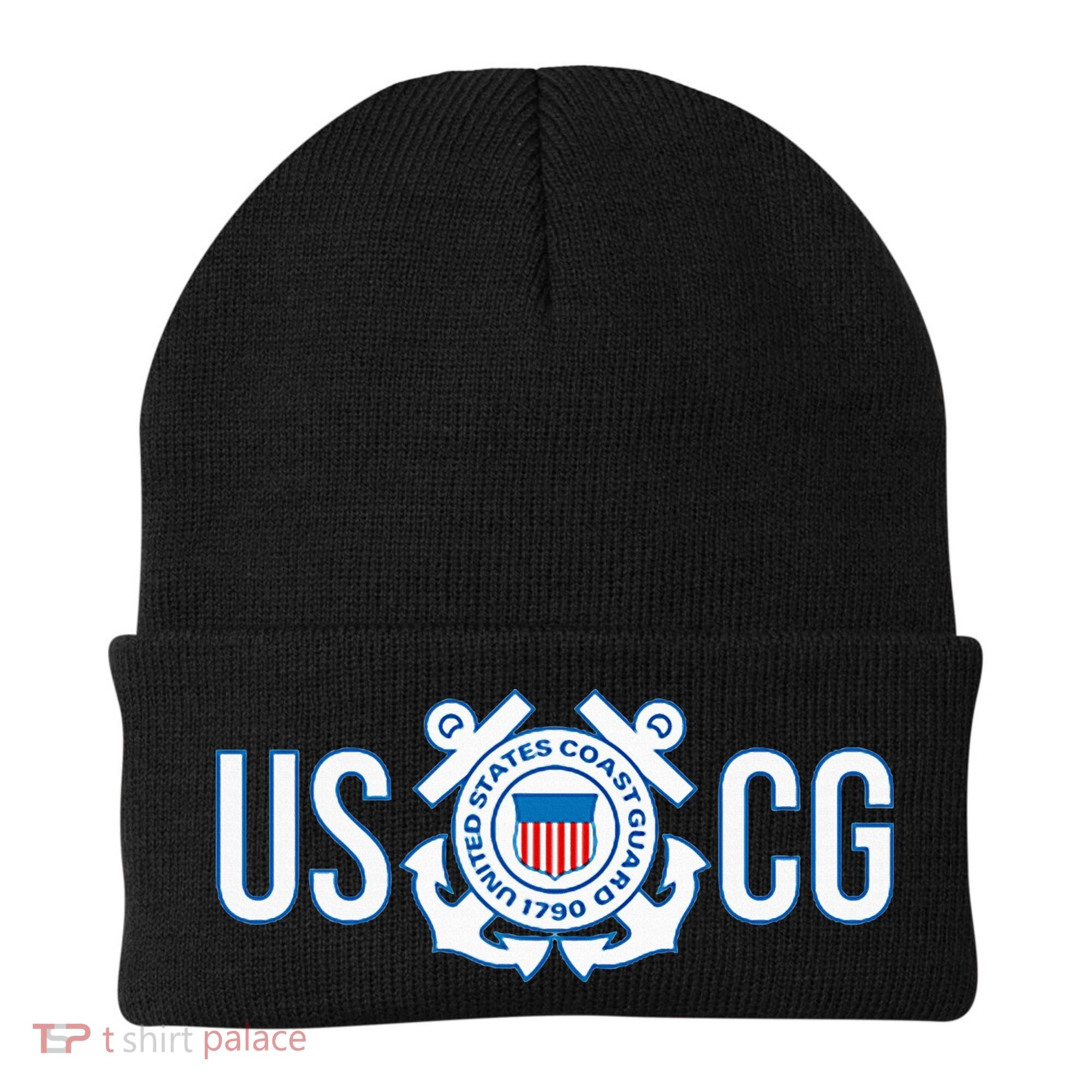 Us Coast Guard Uscg United States Anchor Beanie