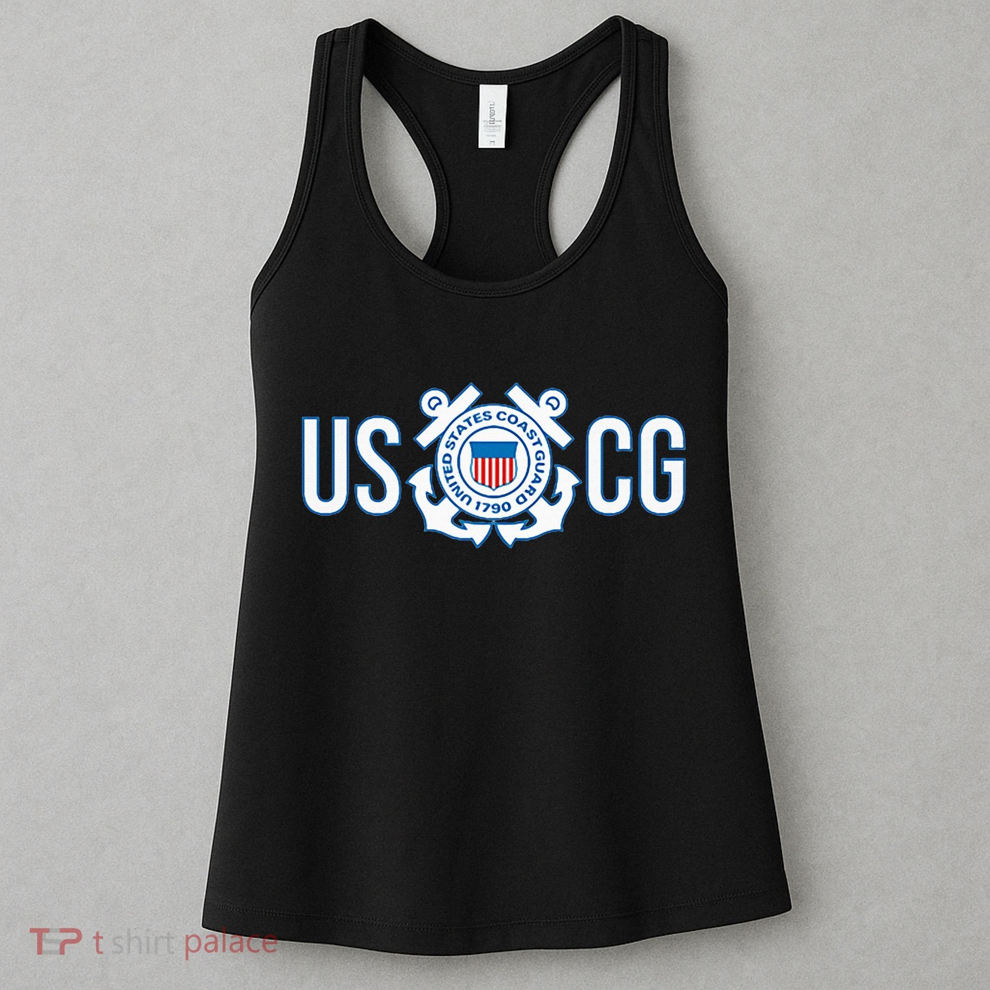 Us Coast Guard Uscg United States Anchor Women's Tank Top