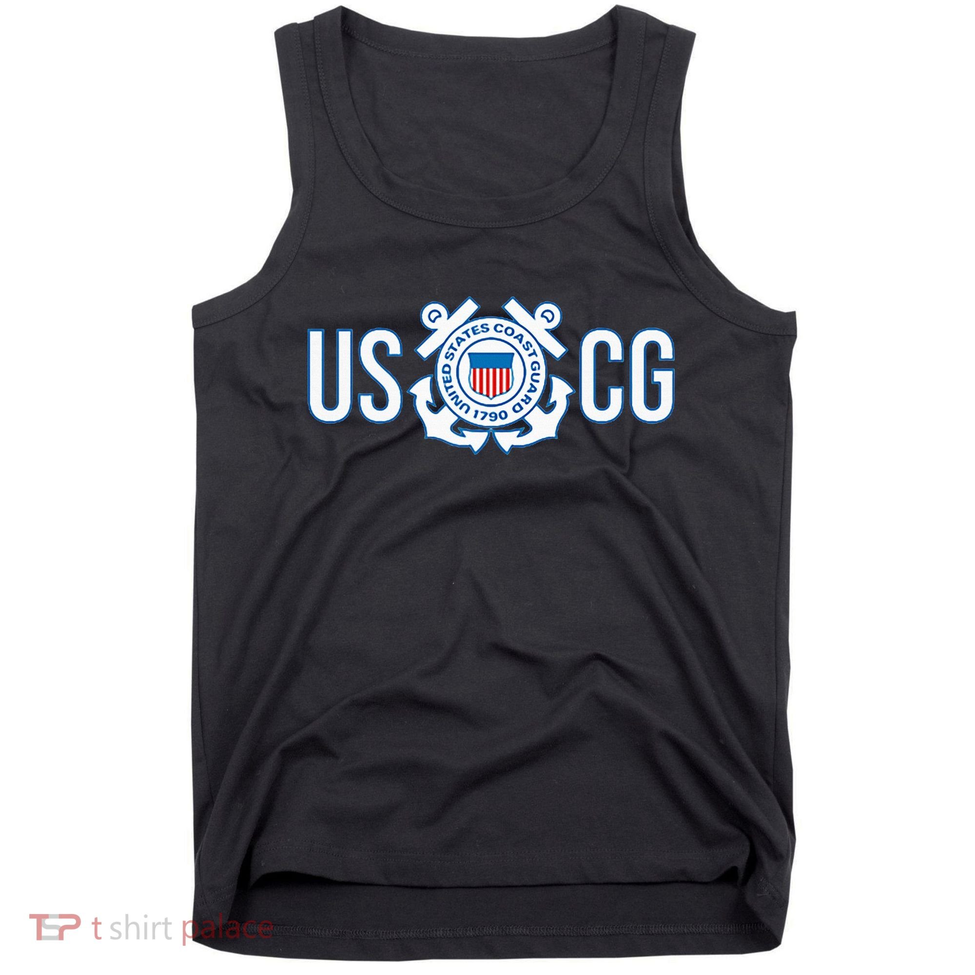 Us Coast Guard Uscg United States Anchor Tank Top