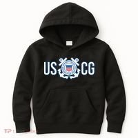 Us Coast Guard Uscg United States Anchor Kids Hoodie thumb 0