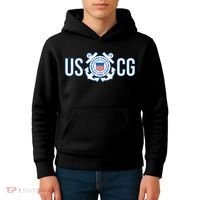 Us Coast Guard Uscg United States Anchor Kids Hoodie thumb 4