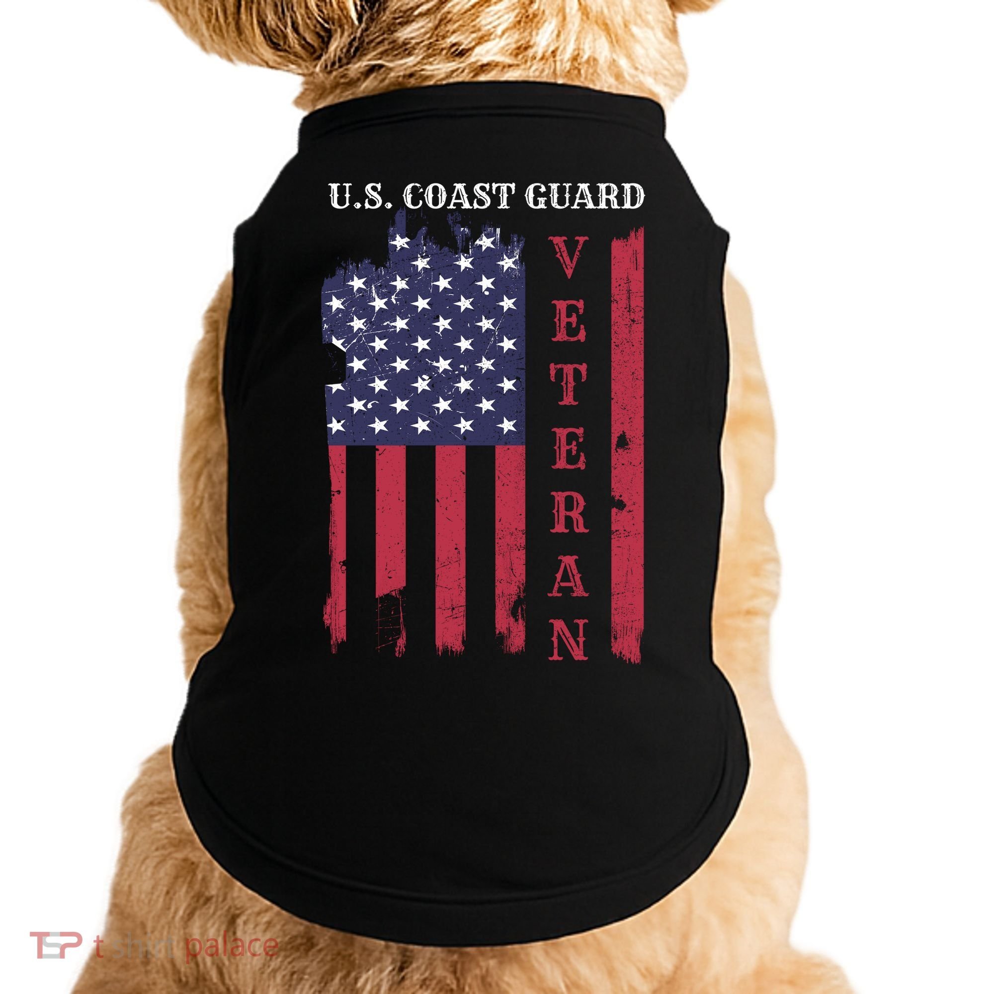 Us Coast Guard Veteran Appreciation Retiret Gift Doggie Tank