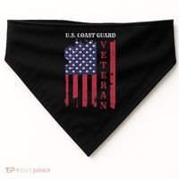 Us Coast Guard Veteran Appreciation Retiret Gift USA-Made Doggie Bandana thumb 0