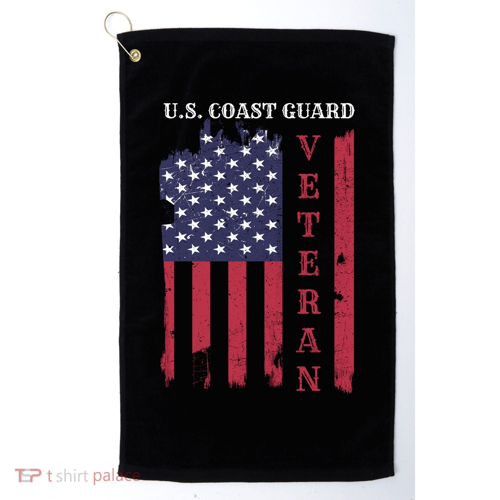 Us Coast Guard Veteran Appreciation Retiret Gift Golf Towel