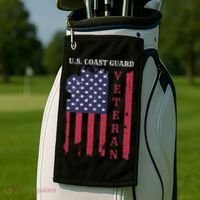 Us Coast Guard Veteran Appreciation Retiret Gift Golf Towel thumb 2