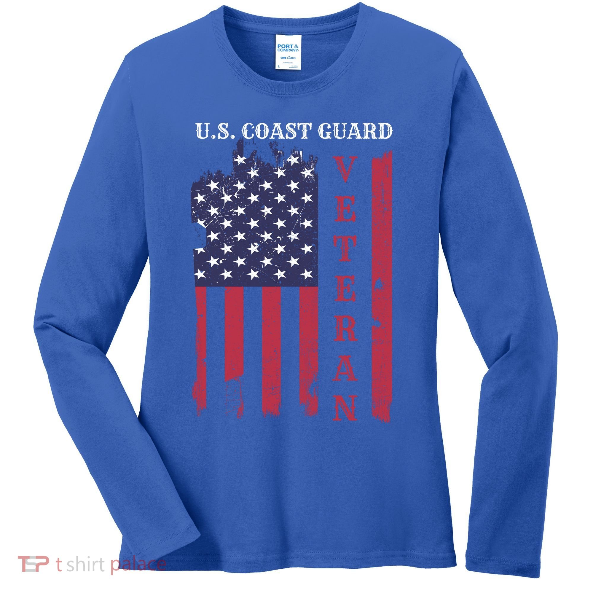 Us Coast Guard Veteran Appreciation Retiret Gift Women's Long Sleeve Shirt