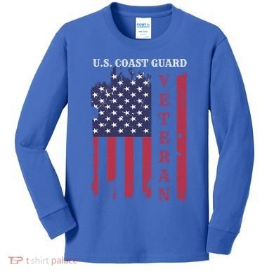 Us Coast Guard Veteran Appreciation Retiret Gift Kids Long Sleeve Shirt