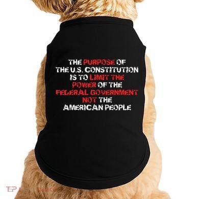 US Constitution Gift Constitution Clarification Pro 2A Doggie Tank