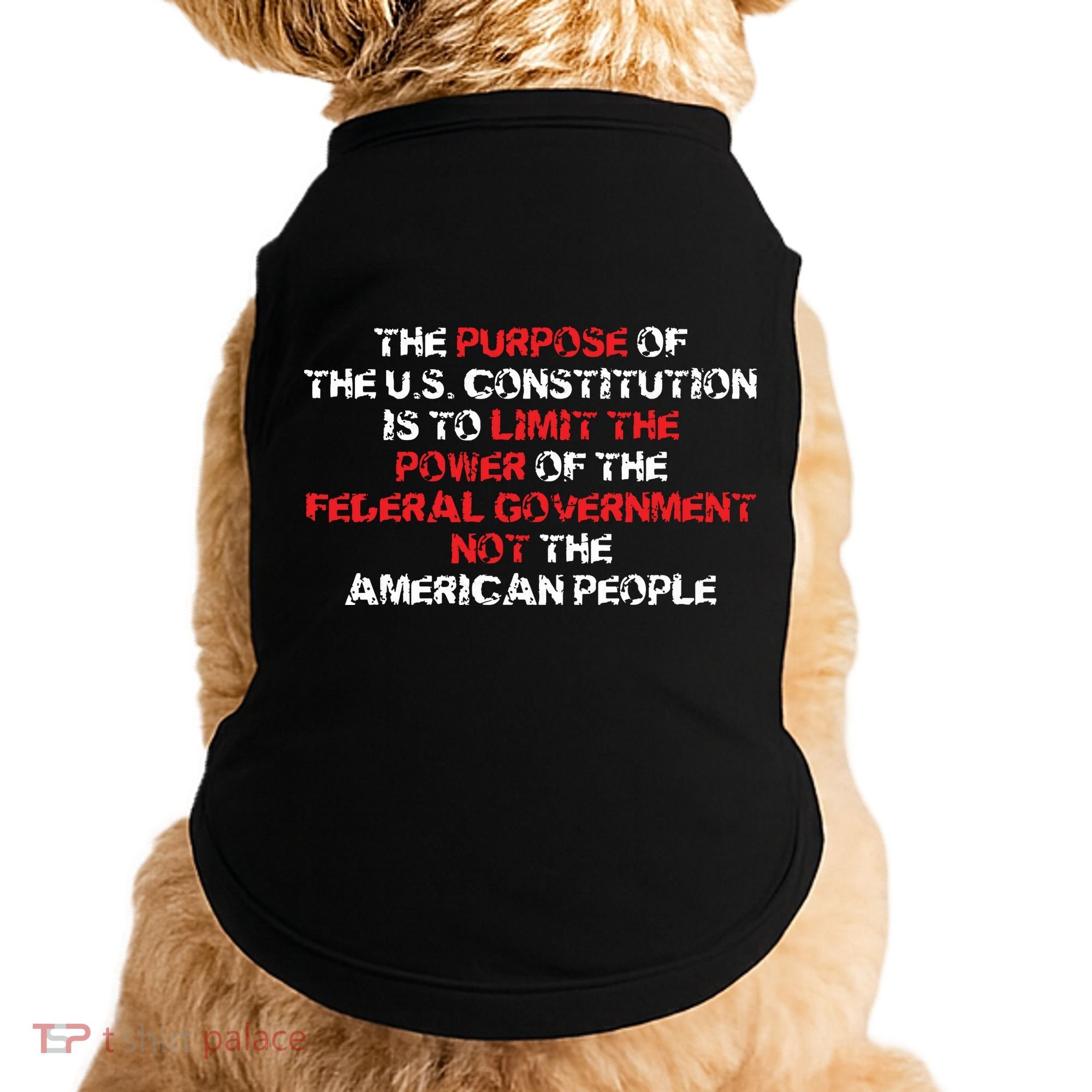 US Constitution Gift Constitution Clarification Pro 2A Doggie Tank
