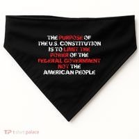 US Constitution Gift Constitution Clarification Pro 2A USA-Made Doggie Bandana thumb 0