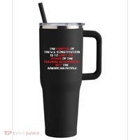 US Constitution Gift Constitution Clarification Pro 2A 40oz Vacuum Insulated Stainless Steel Travel Tumbler thumb 0