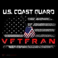 Us Coast Guard Veteran Veteran Flag Stripe Pom Pom Beanie thumb 2