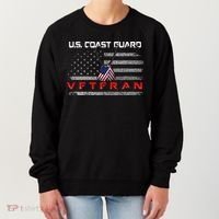 Us Coast Guard Veteran Veteran Flag Women's Sweatshirt thumb 0