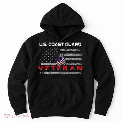 Us Coast Guard Veteran Veteran Flag Hoodie
