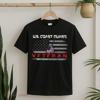 Us Coast Guard Veteran Veteran Flag T-Shirt thumb 2